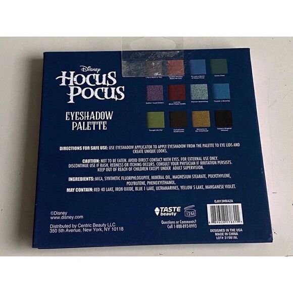 Taste Beauty Disney Hocus Pocus Tonight We Fly 12 Count Eyeshadow Palette NEW - Picture 13 of 14
